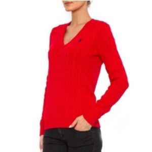 Polo Ralph Lauren Womens merino cable knit sweater